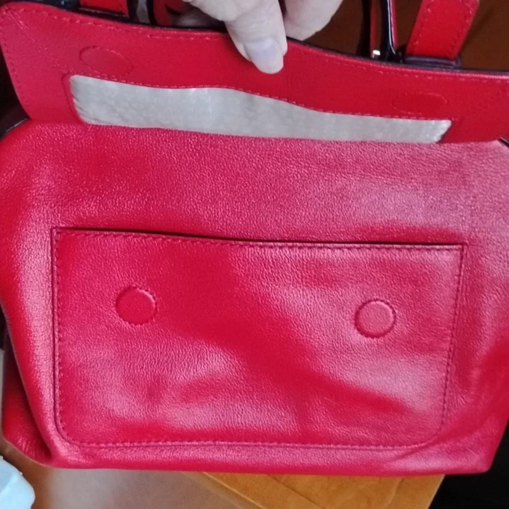 Kate Spade Red Leather Satchel - Picture 13 of 13